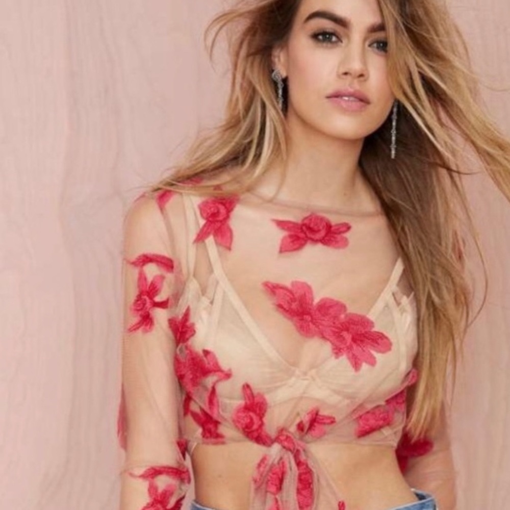 Orchid Mesh Top 🌺
